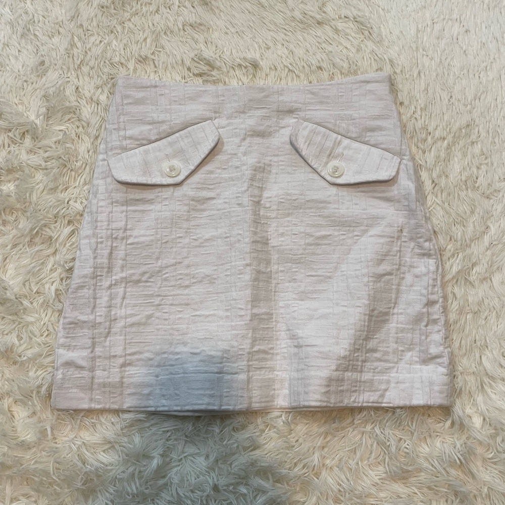 Trina Turk white A line Camden two pocket skirt - Picture 2 of 7